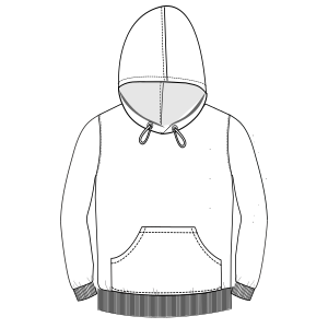 Patron ropa, Fashion sewing pattern, molde confeccion, patronesymoldes.com Hoodie Jumper 107 GIRLS Sweatshirt